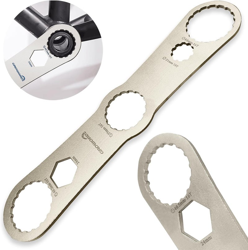 groword Multi -function Bottom Bracket Wrench，Suitable for BB wrench in 39 40.5 44mm outer diameter，16 Notch - Image 1